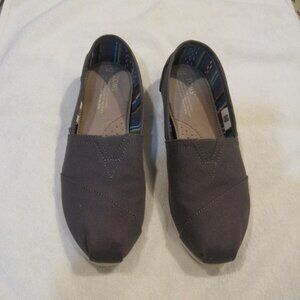 TOMS Alpargata Ash Canvas Women's Size 10